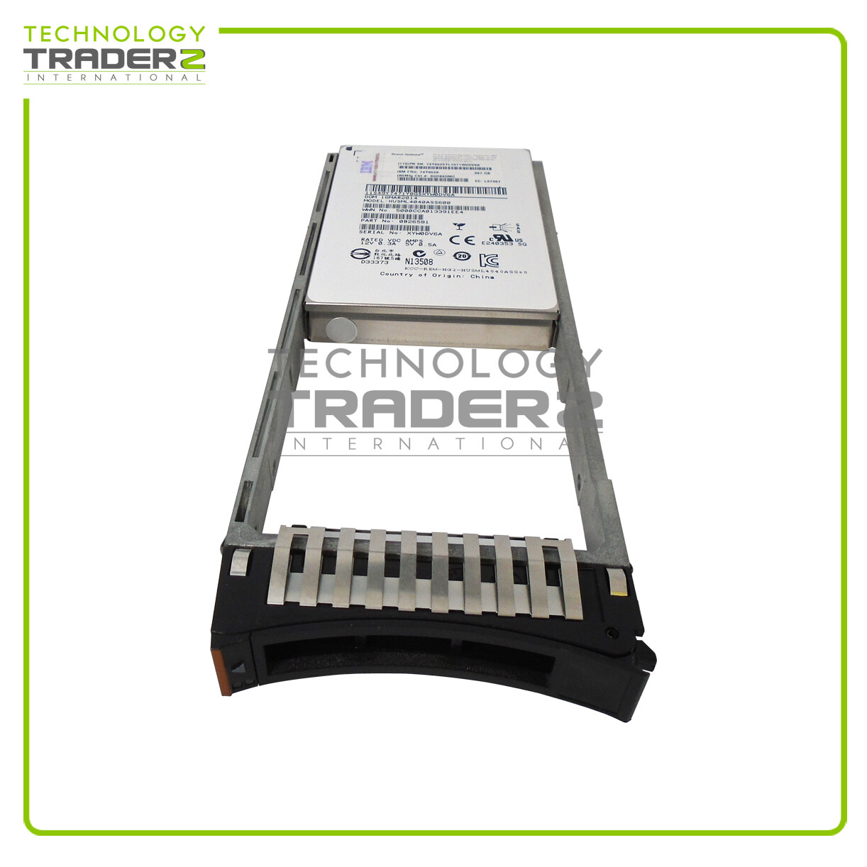 74Y9525 IBM 387GB eMLC SAS 6Gbps 2.5" Solid State Drive 74Y9526 W/ Blank Tray