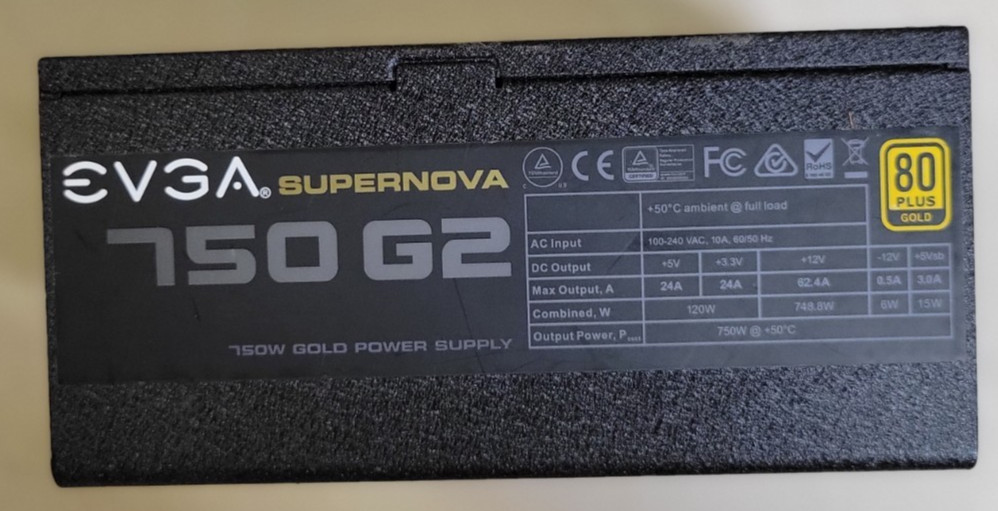 EVGA SuperNOVA 750 G2 Modular 750W Power Supply - Black