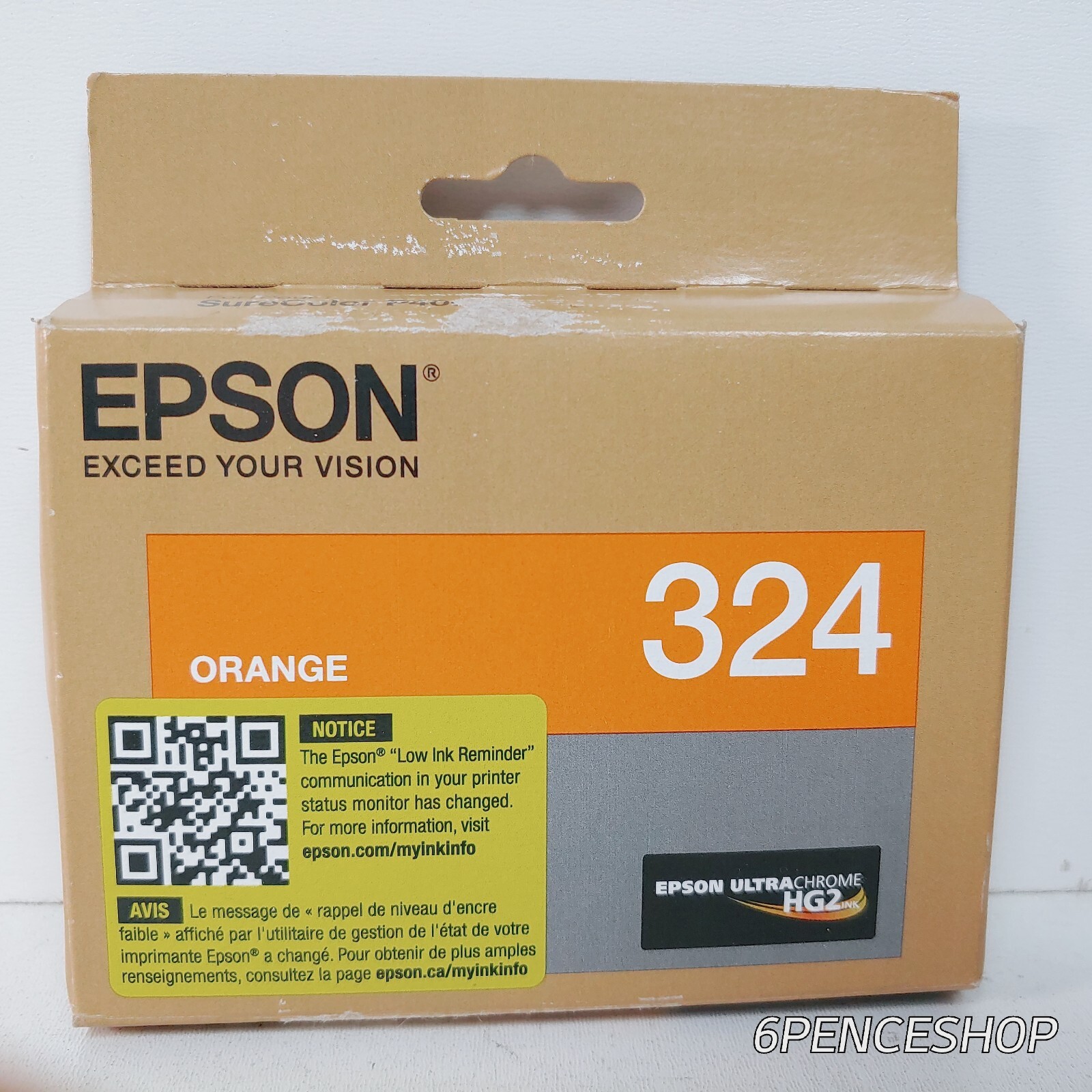 New *Exp: 6/2026* Epson 324 T324920 Orange Ink