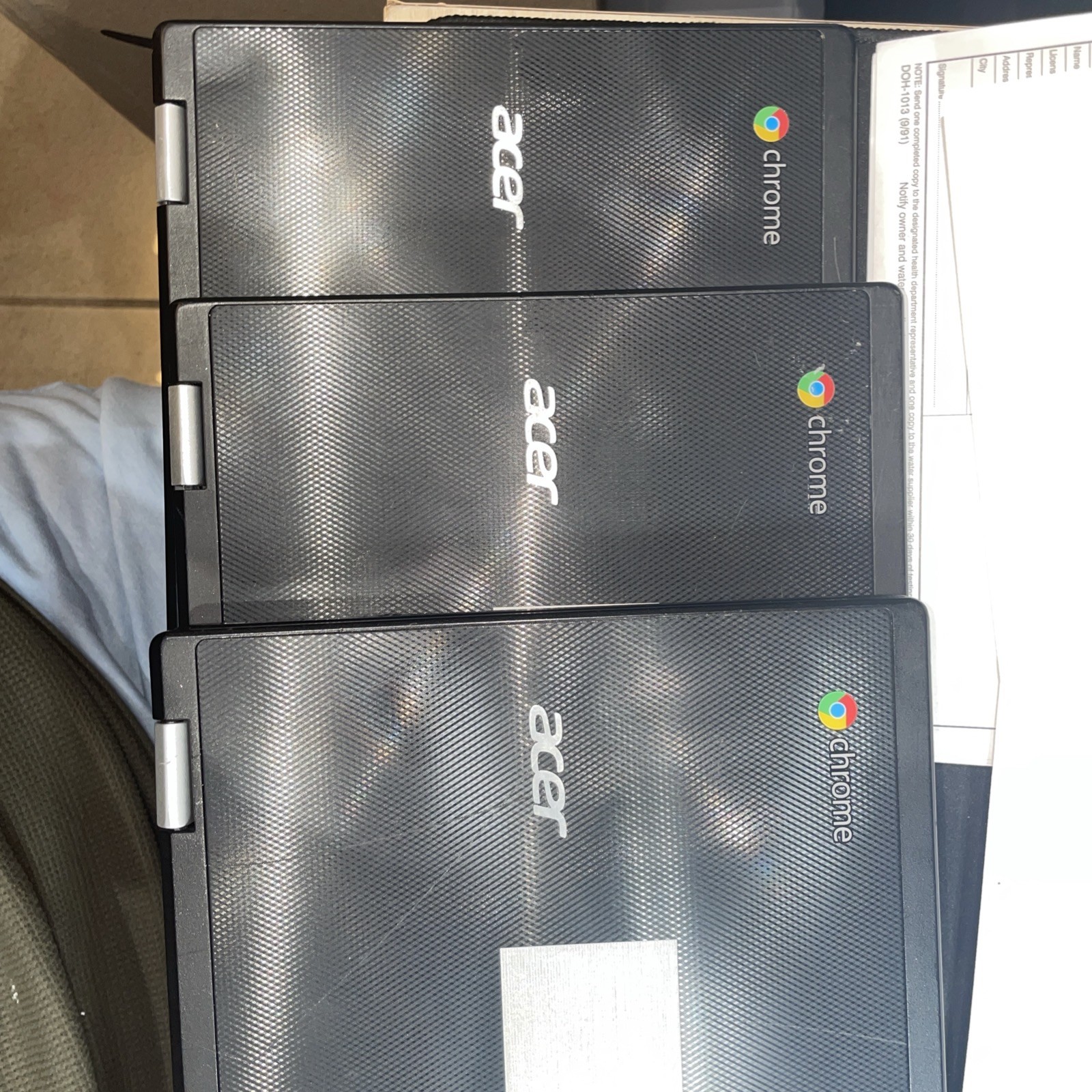 Three acer notebook computer priced separately with electronic adapter 