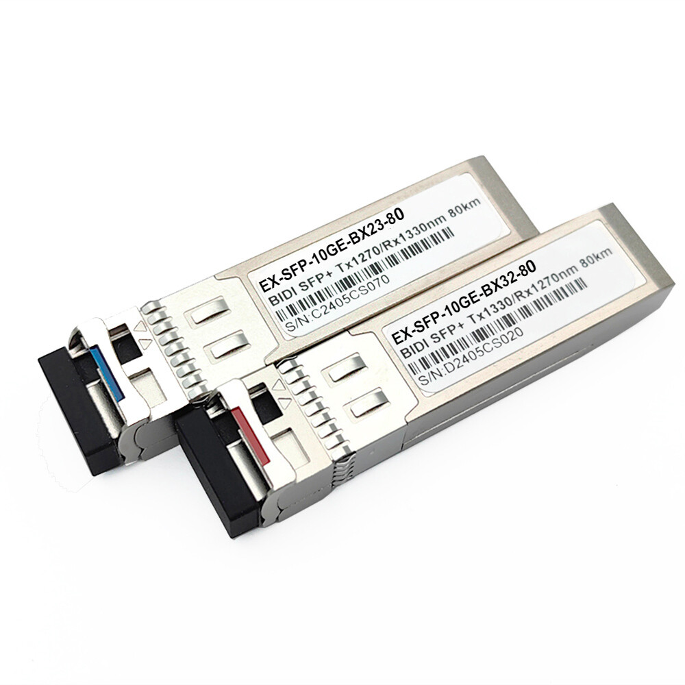 EX-SFP-10GE-BX23-80/EX-SFP-10GE-BX32-80 Juniper Compatible Pair of BiDi 80km