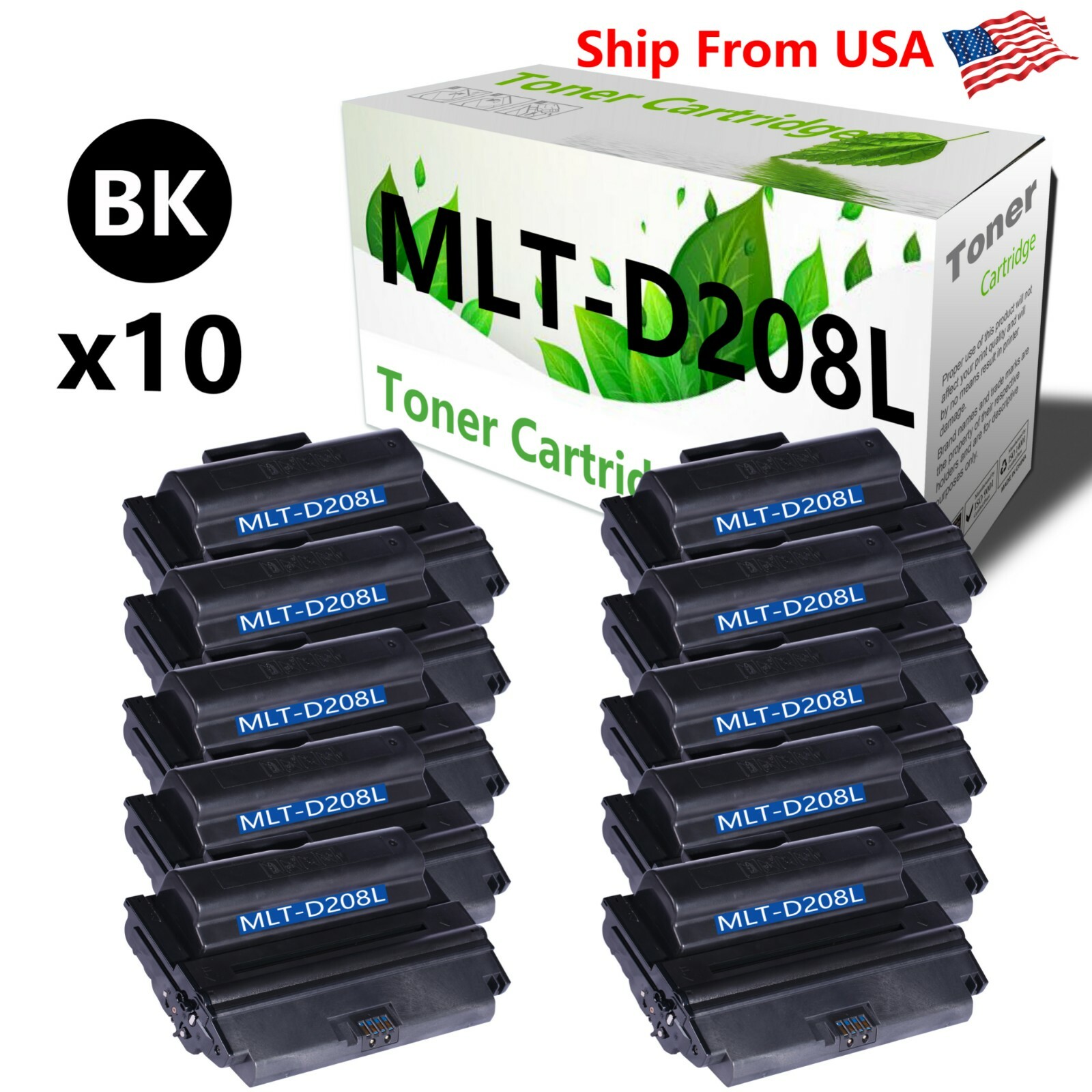 10PK MLT D208L Toner Cartridge for Samsung SCX-5635FN SCX-5835FN