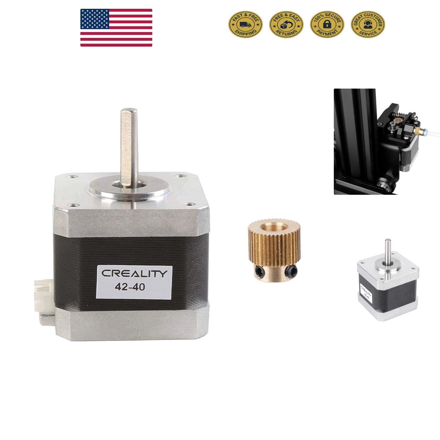 Creality 42-40 Stepper Motor: Enhanced Torque & Quiet Operation for 3D Printers