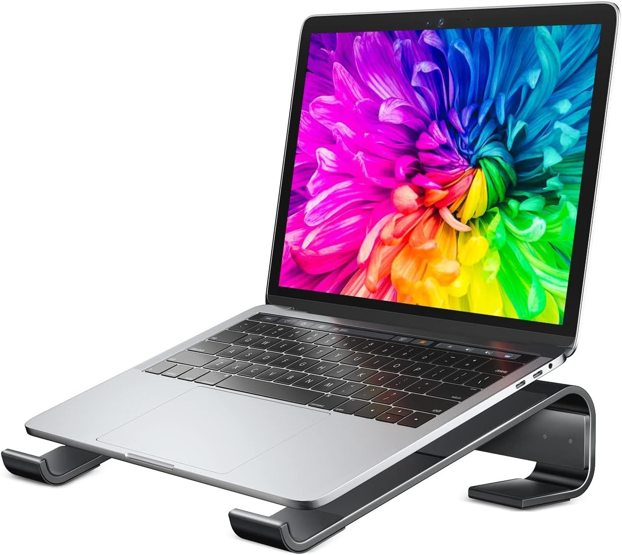 Soqool Laptop Stand for Desk, Ergonomic Detachable Laptop Riser | Aluminum Macbo