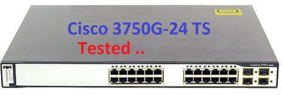 Cisco Catalyst 3750 Series WS-C3750G-24TS-S1U 24 Port Gigabit Network Switch