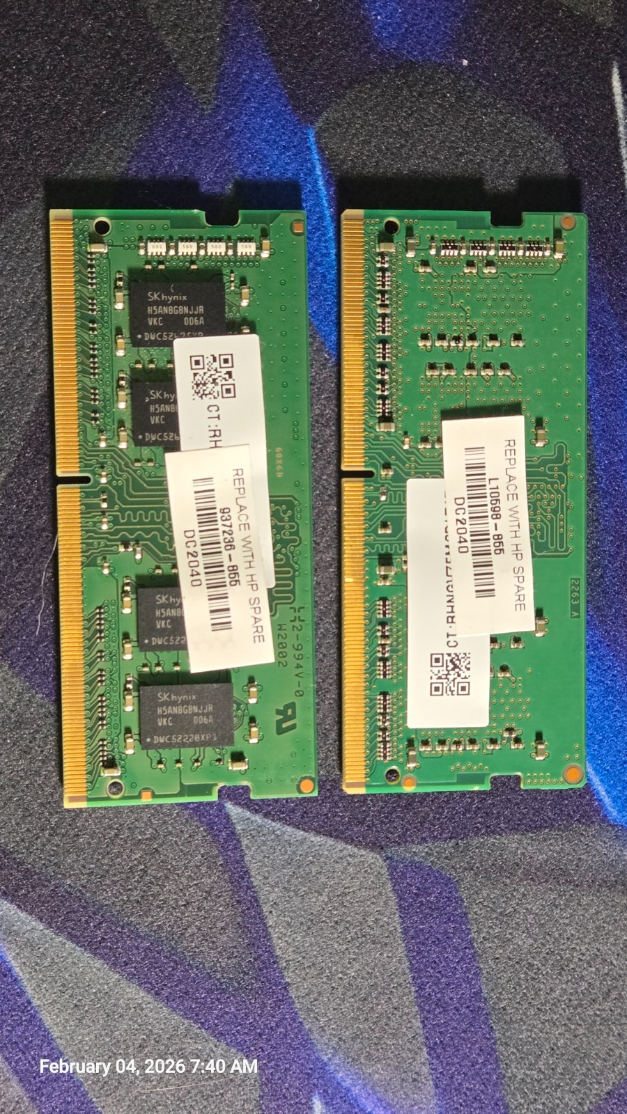 12GB-SK Hynix 8GB & 4GB Laptop RAM Sticks Set (12Gig Total)
