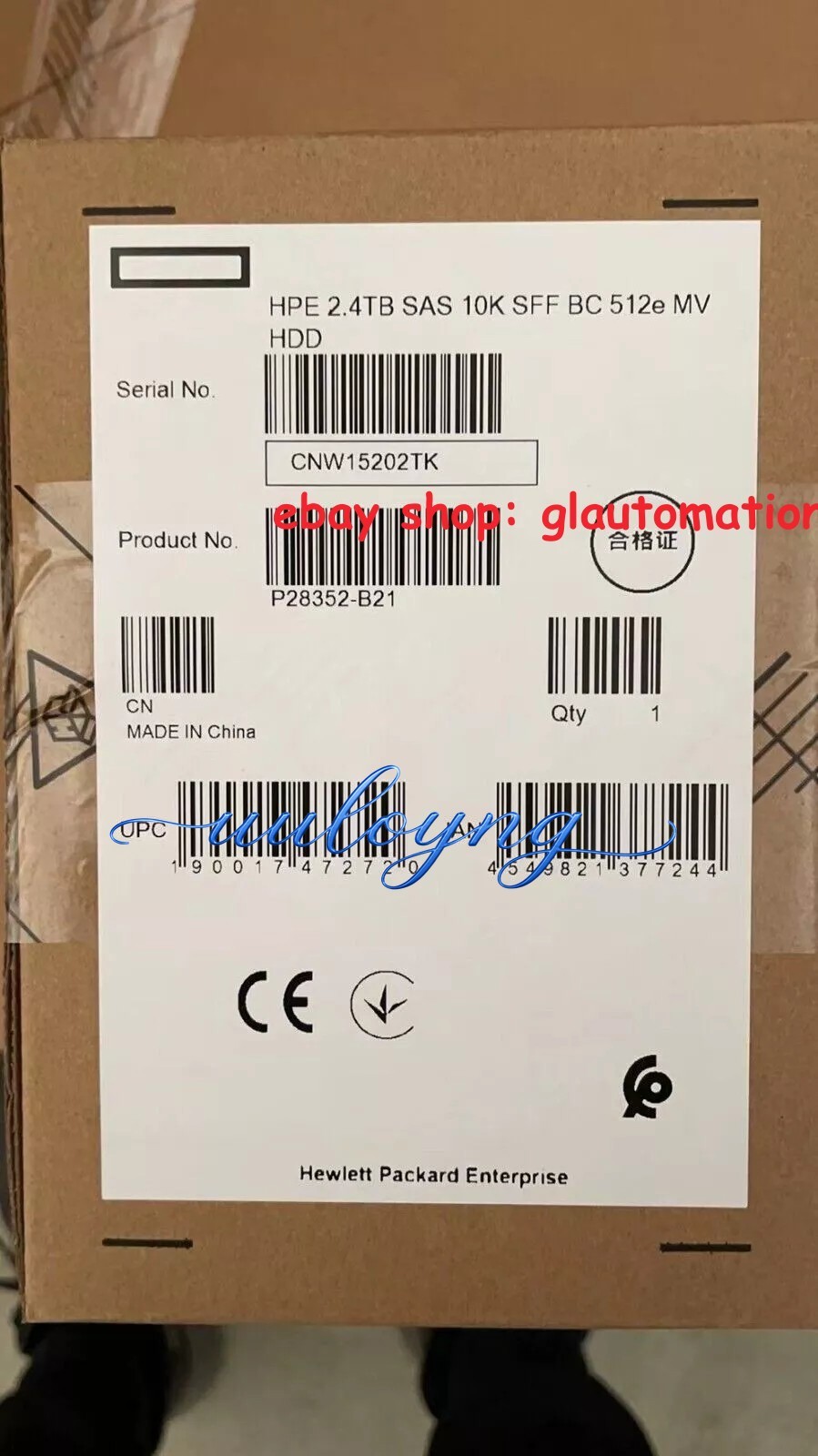 NEW P28352-B21 P30562-001 HPE 2.4TB SAS 12G 10K 2.5" SFF Gen10+ HDD Hard Drive