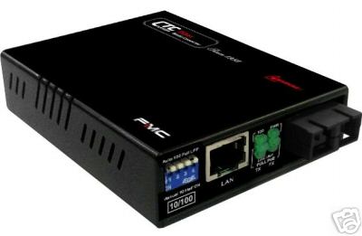 Singlemode Fast Ethernet fiber media converter 80Km, SC, FMC-10-100-SC080 1550nm