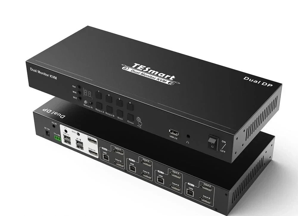 TESmart Duel Monitor Switch (PKS0802A10) KVM Switch 8 Dual Monitor( BOX ONLY )