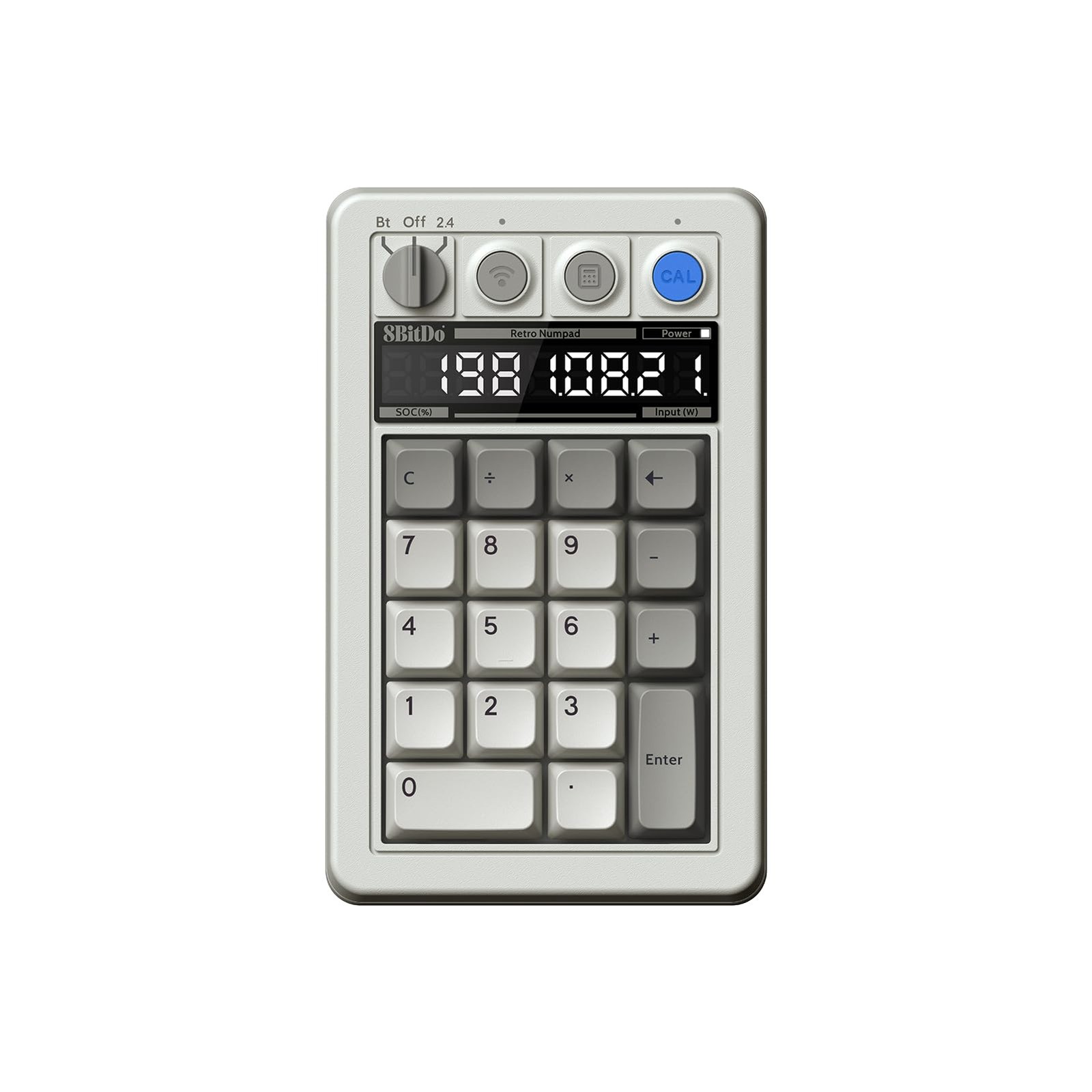 Retro 18 Mechanical Numpad, Supports Calculator Mode, Bluetooth/2.4G/Wired Nu...