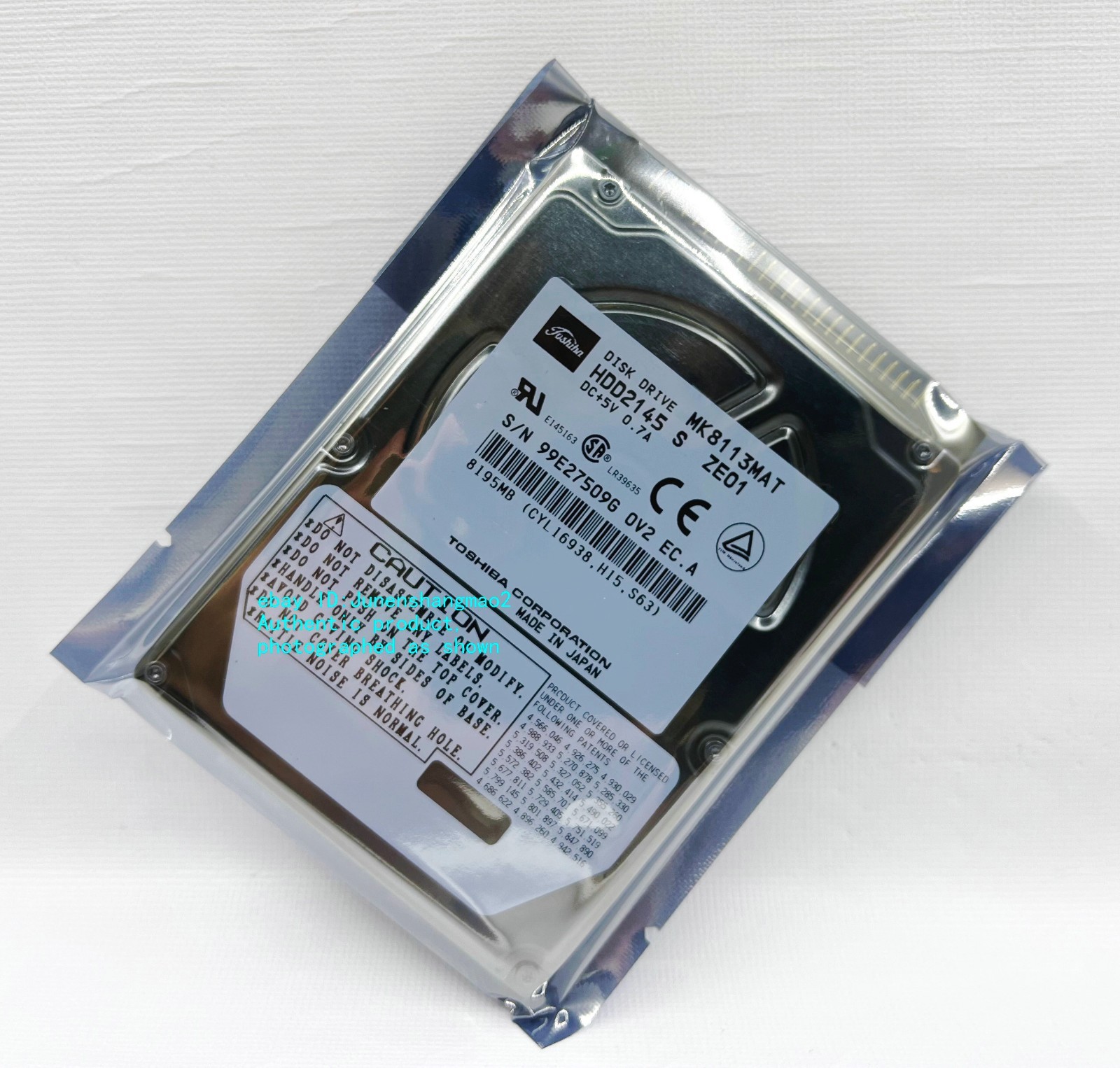 Toshiba 8195MB IDE 2.5-inch  hard drive