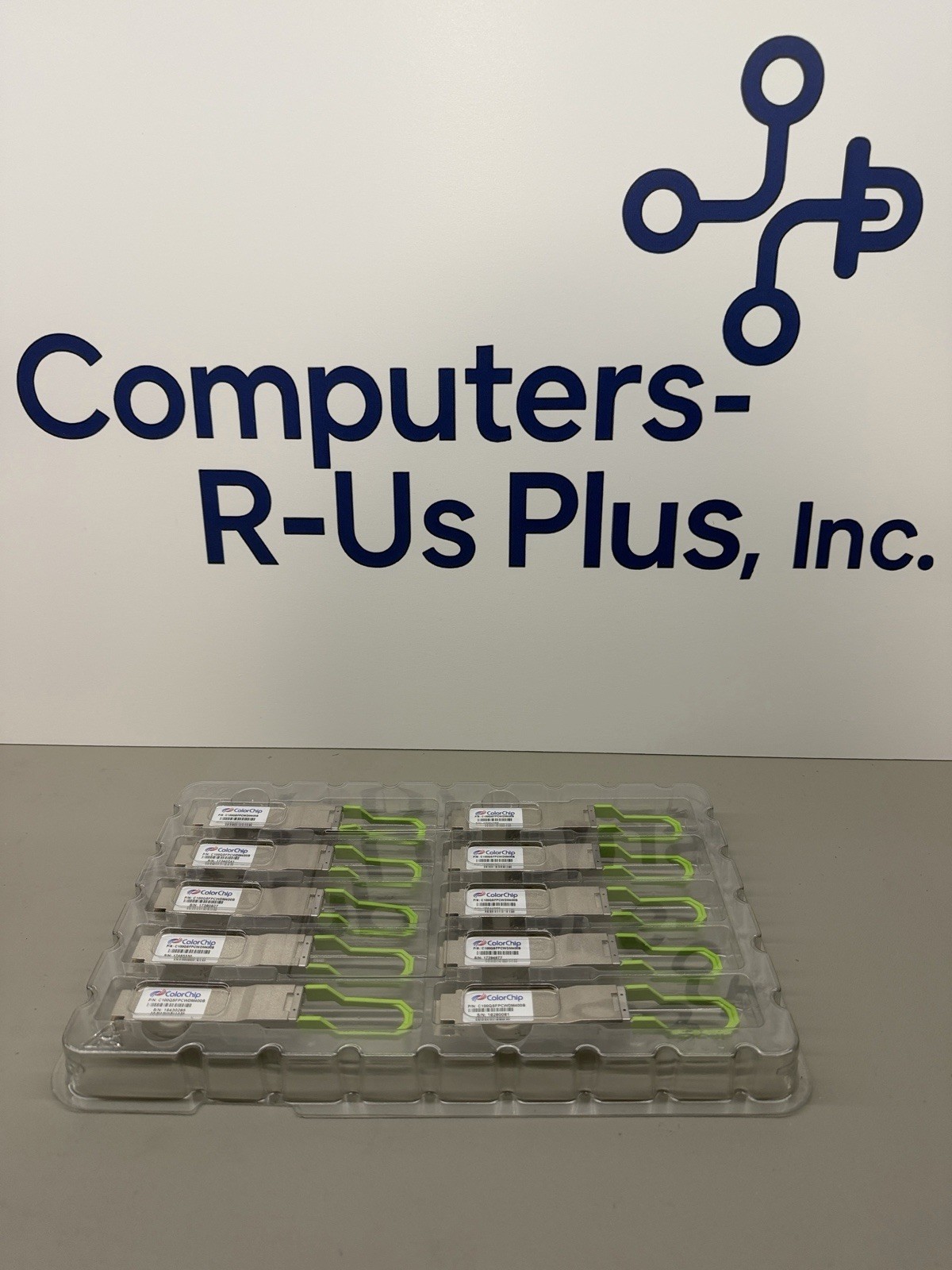 10 X ColorChip 100G QSFP28 Transceiver 100GbE C100QSFPCWDM400B NEW PULLS Qty 10