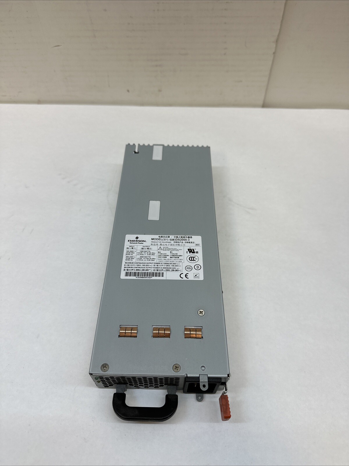 Emerson Artesyn Astec DS2000-3 1200W 200-240V Power Supply PS