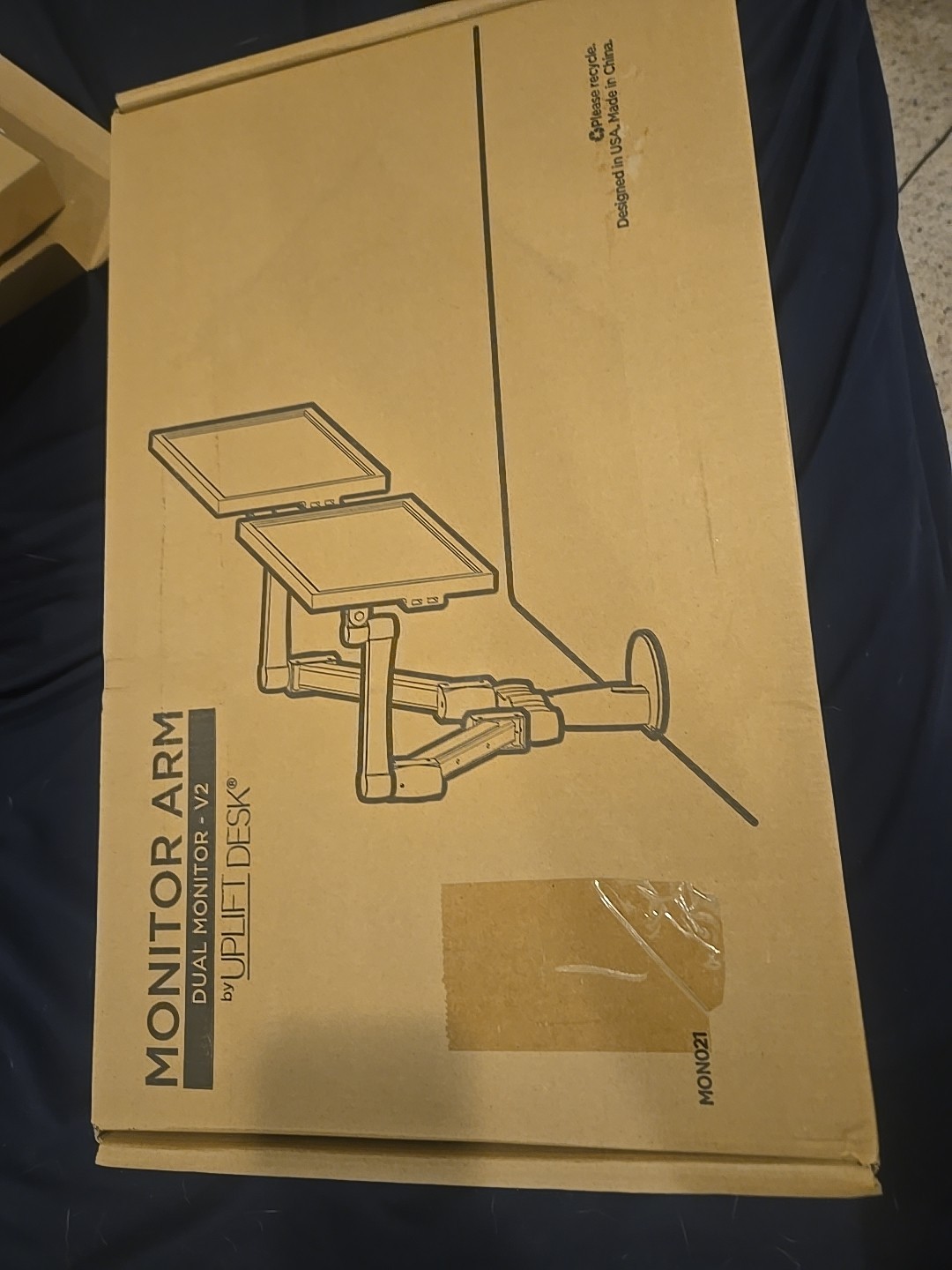 New UPLIFT Desk MON020-BLK V2 - Duel Computer Monitor Arm Black V2