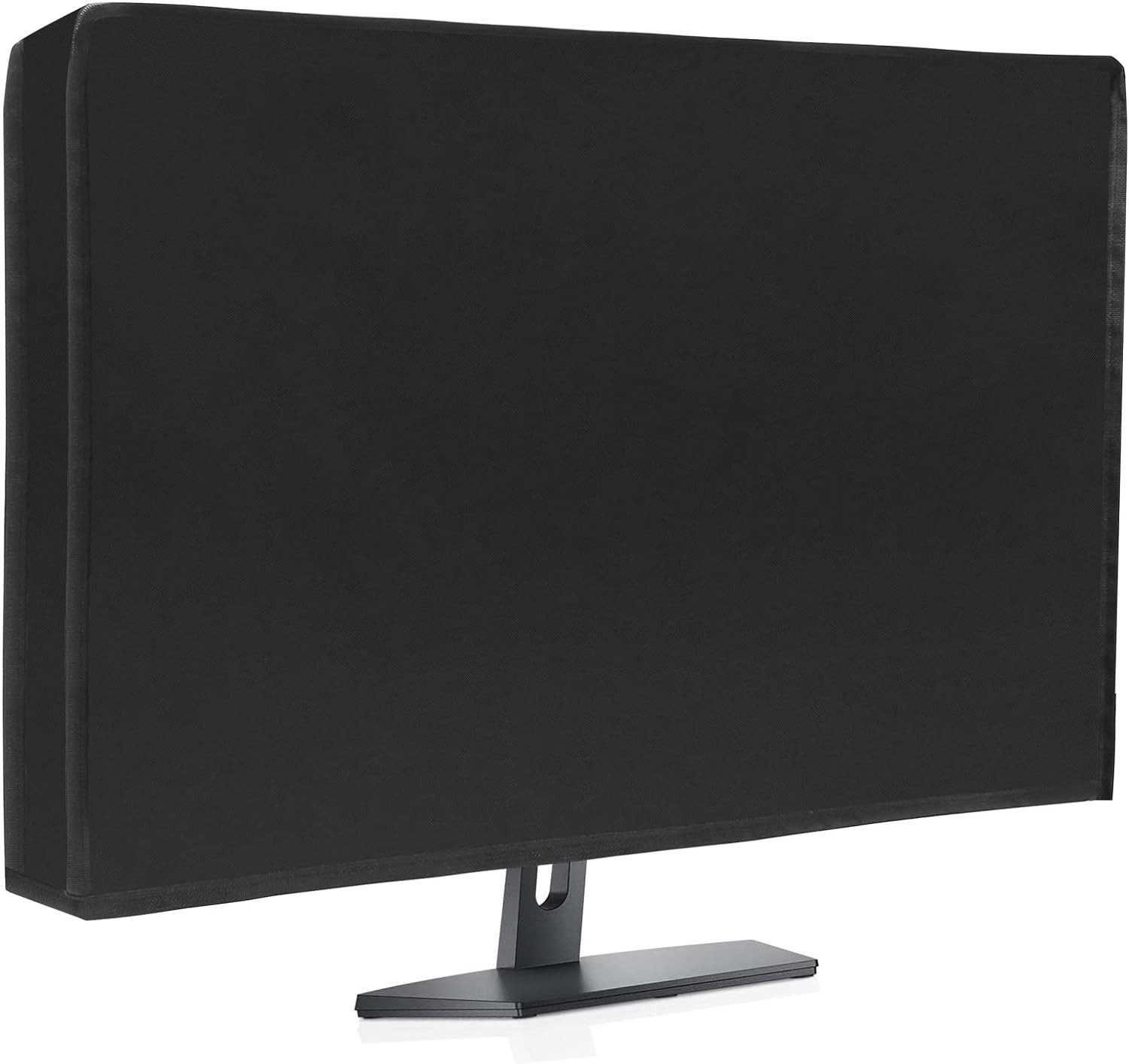 Waterproof Computer Monitor Dust Cover,  Black Full Body Cover for Computer Scre