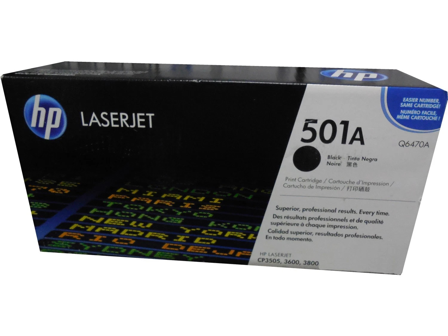 HP Q6470A (501A) Black Toner Cartridge Genuine OEM Original