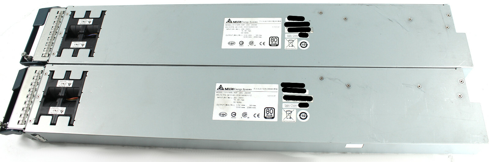 Lot of 2 AHF-2DC-2500W Cisco 2500W Platinum Ac Hot Plug PSU For UCS5108 Chassis