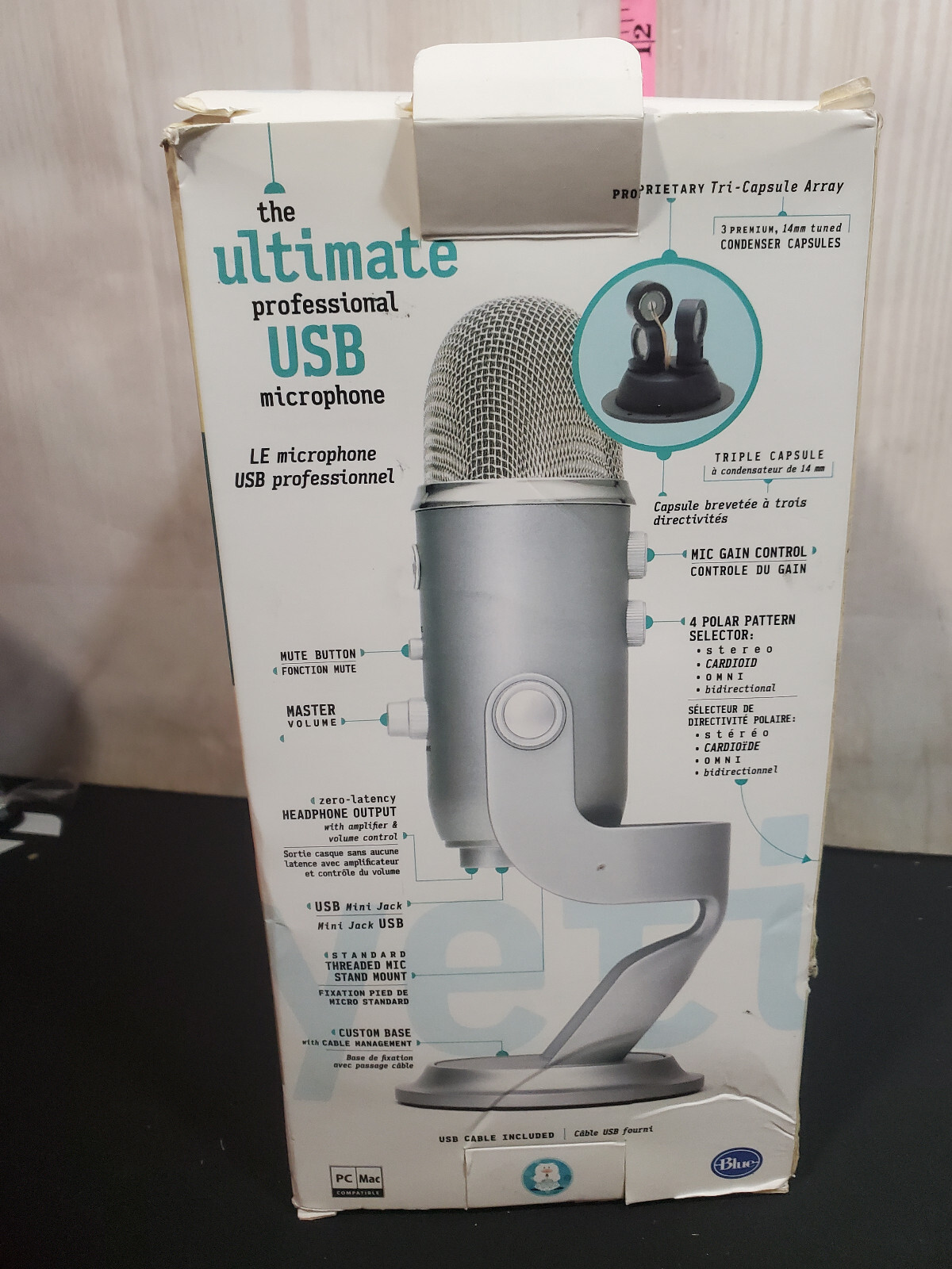 Blue Yeti Ultimate Professional  Retro Style USB Microphone Mic