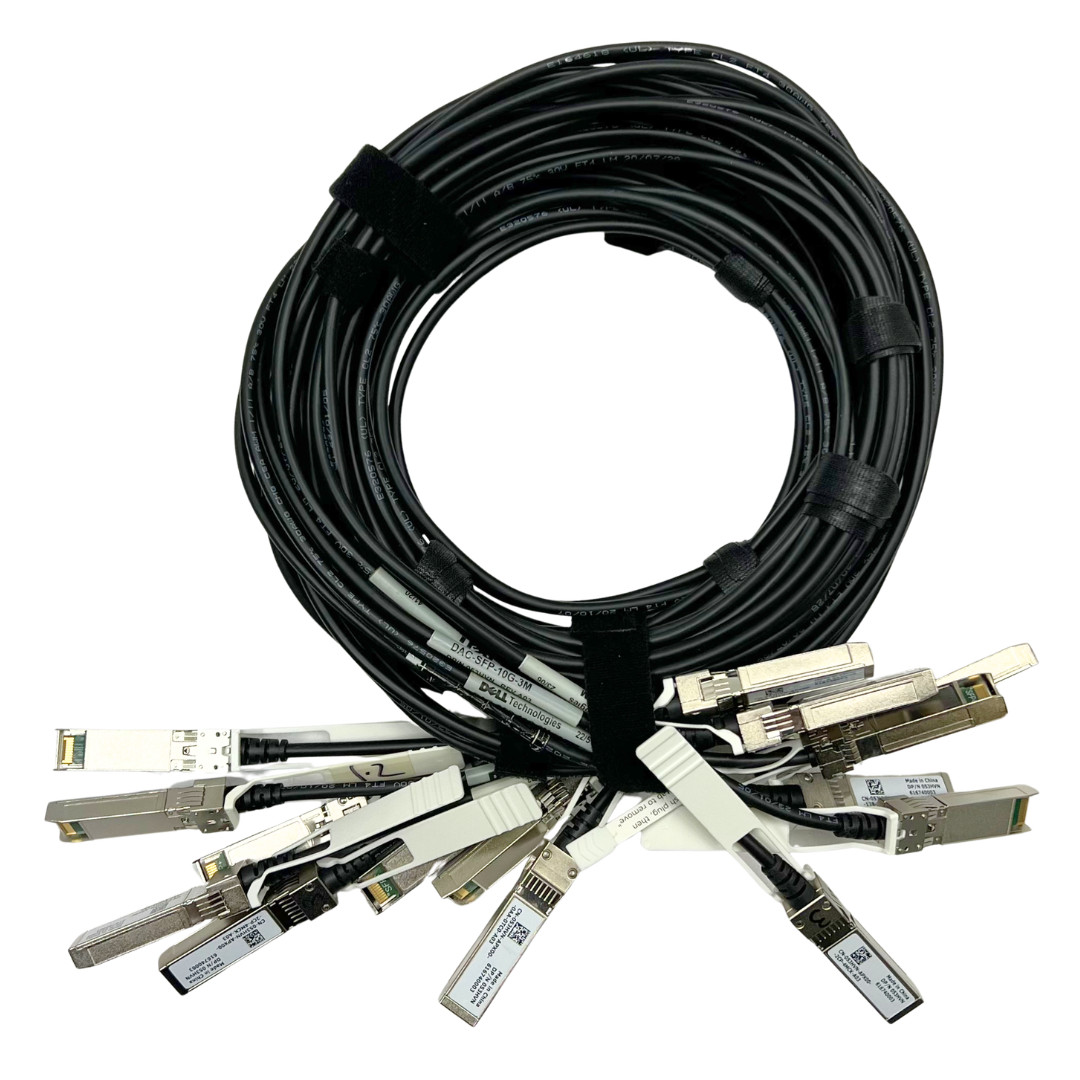 (LOT OF 8) DELL EMC DAC-SFP-10G-3.0M 053HVN CABLE