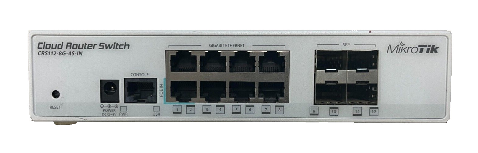 MikroTik CRS112-8G-4S-IN 8 Ports Gigabit 4 SFP Cloud Router Switch