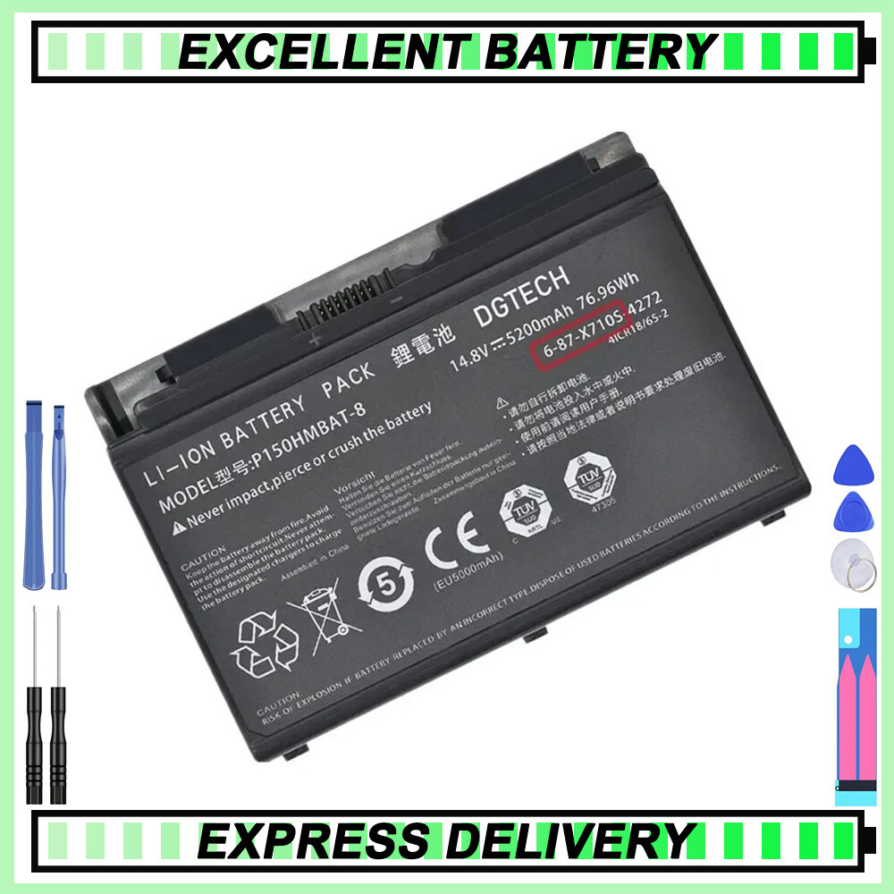 P150HMBAT-8 6-87-X710S-4271 battery for CLEVO K670E P170EM P170HM P151