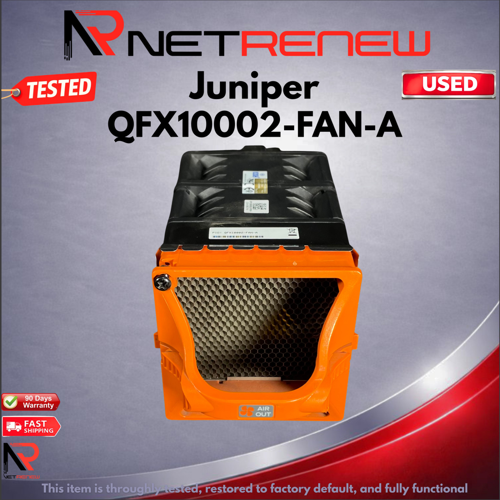 Juniper QFX10002-FAN-A Fan Tray for Juniper QFX10002 Series