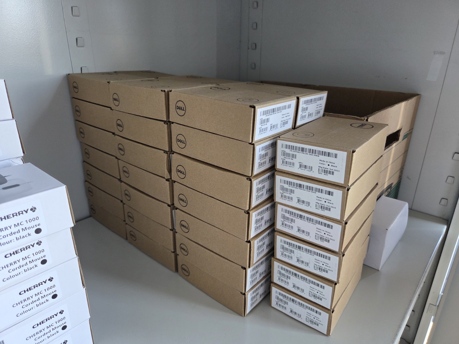 Lot of 10 Dell MS116-BK Wired Mice Black