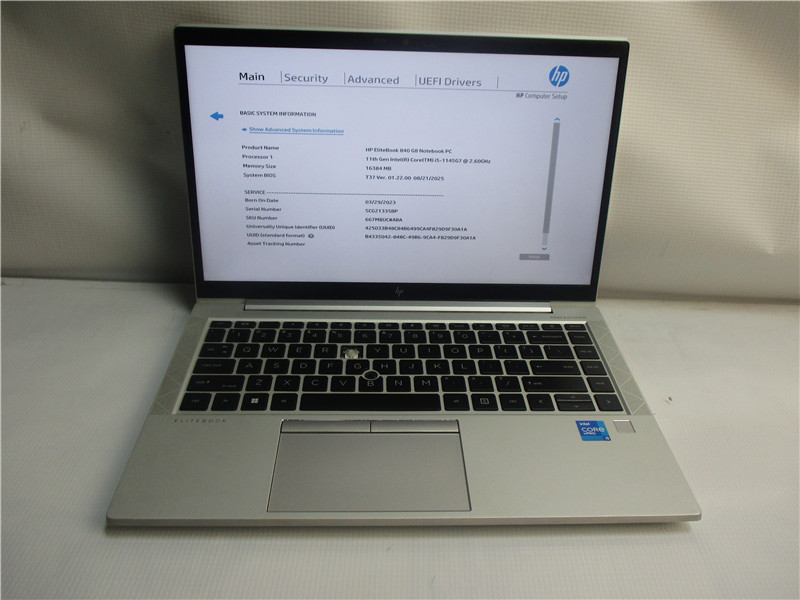 HP EliteBook 840 G8 i5-1145G7 16GB 256GB SATA Win11 COA Grade C Please Read