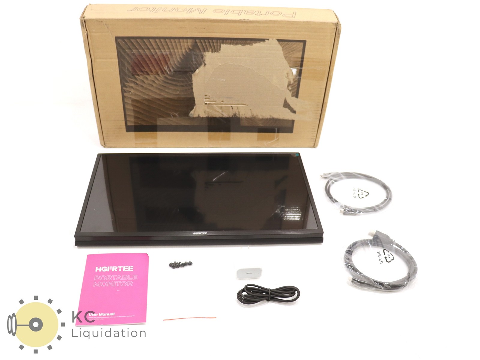 HGFRTEE Portable Monitor 18.5" Gaming Extender Monitor HDMI Compatible - New