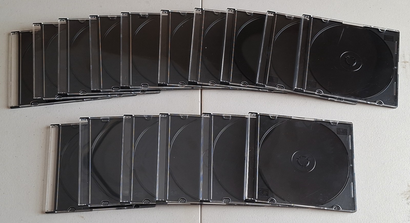 15 Pack of 5.2mm Thin Clear CD/DVD/BD Jewel Cases