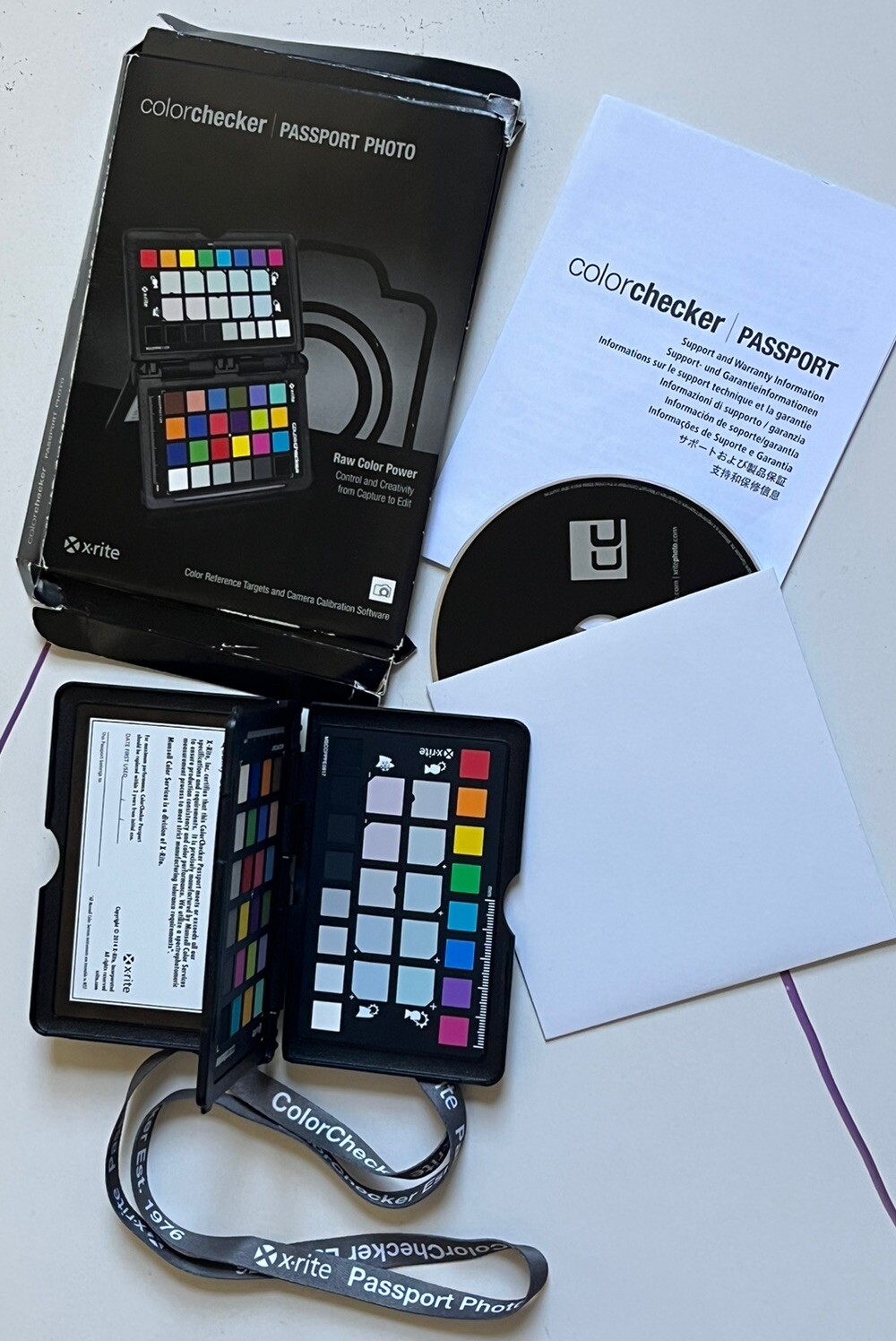 X-RITE MSCCPP COLORCHECKER PASSPORT PHOTO CARD 2019 EDITION