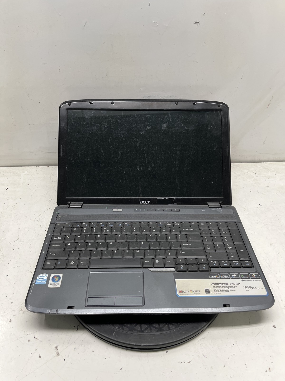 Acer Aspire 5735 MS2253 Intel Pentium T3200 2GHz 2GB NO HDD