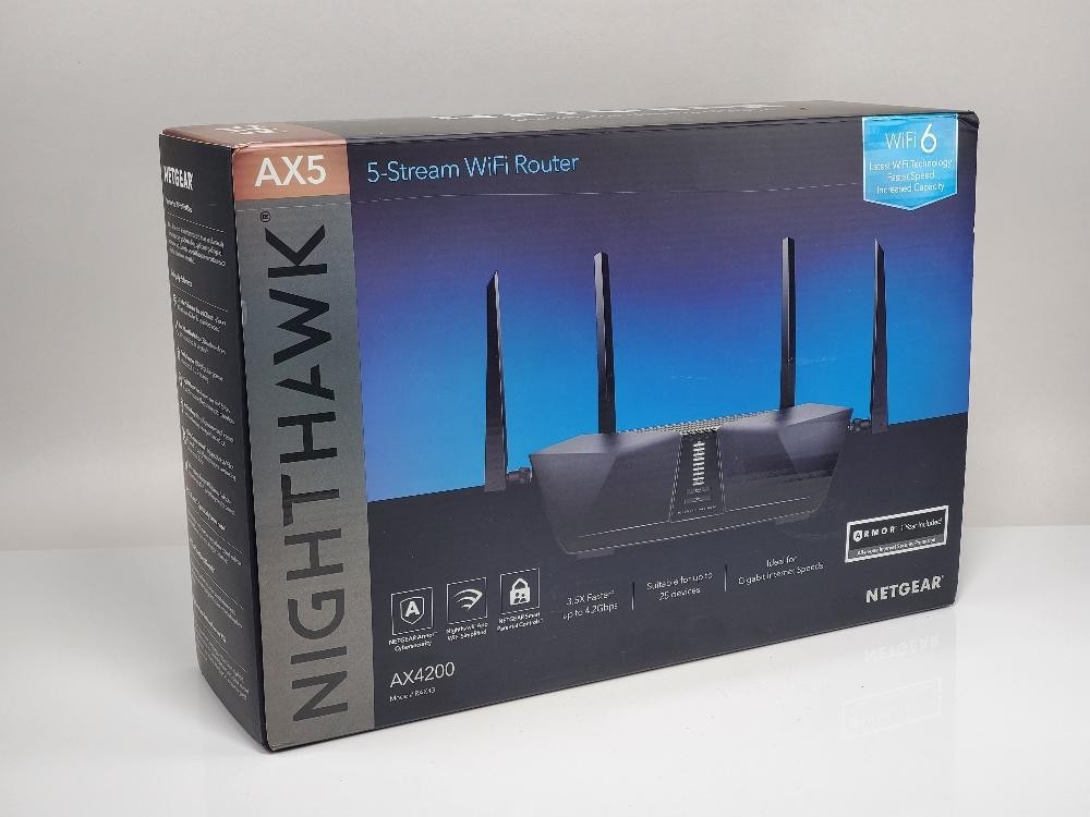 NETGEAR Nighthawk RAX43 WiFi 6 Router AX4200 Dual Band Gigabit