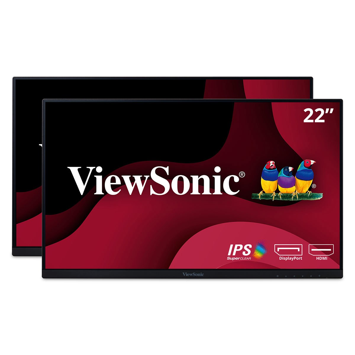 ViewSonic VA2256-MHD-H2 22" 16:9 Full HD IPS Monitor without Stand, 2-Pack