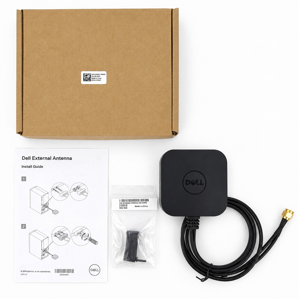 DELL TDXPP 0TDXPP External WiFi Antenna Dual SMA Connectors Black NEW Open Box