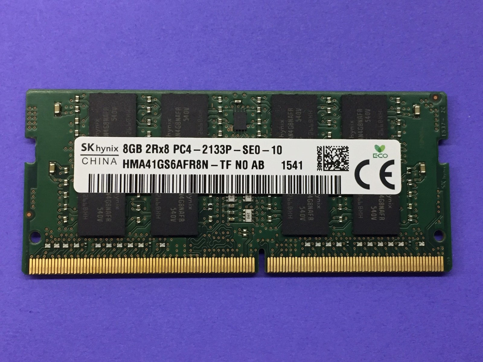 SK Hynix 8GB 2Rx8 PC4-2133P-SE0-10 HMA41GS6AFR8N-TF N0 AB