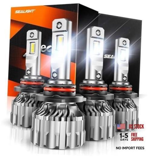 9005 9006 Bulbs Combo, 140,000LM Super Bright 6500K Cool White 9005 9006 Combo