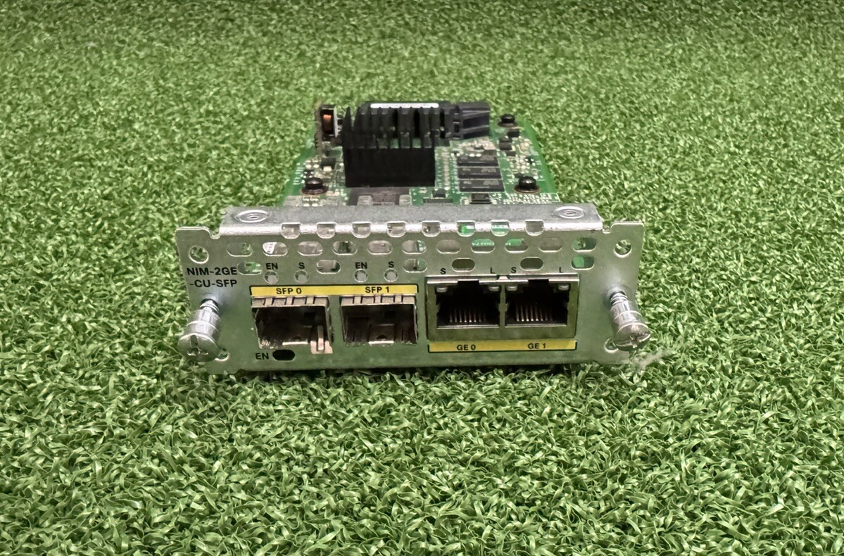 Cisco NIM-2GE-CU-SFP 2-port GE WAN NIM dual-mode RJ45 SFP