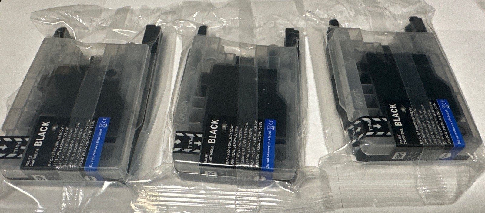 (3) LC12/17/73/77/75/79/400/450/1240/1280 Black Replacement Ink Cartridge