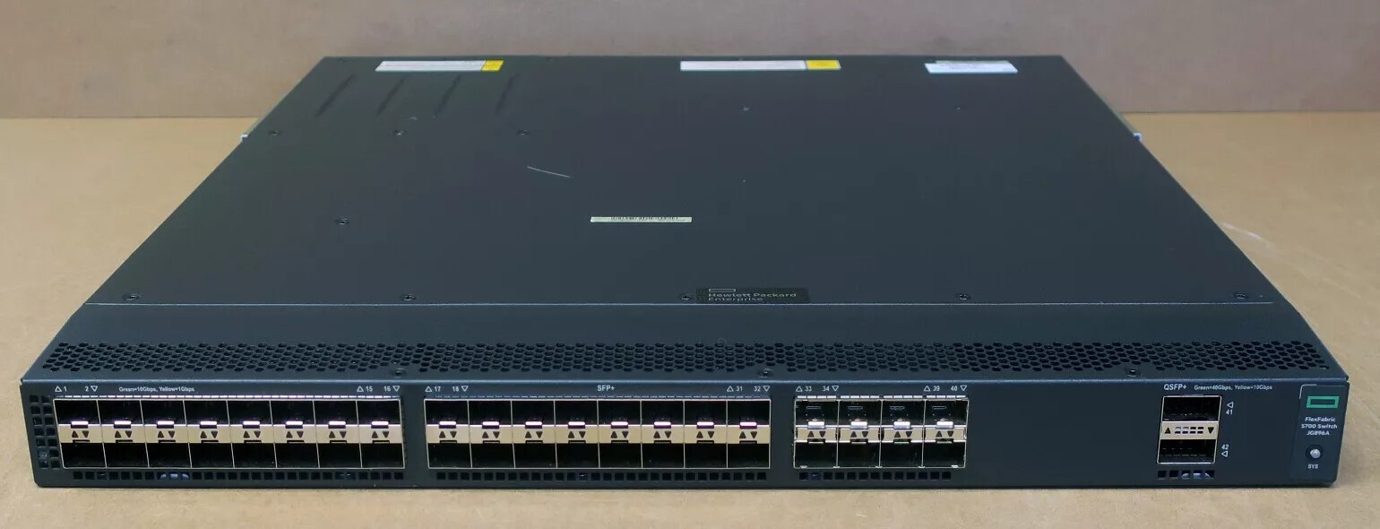 HPE FlexFabric 5700 40XG 2QSFP+ / 40-port 10GbE SFP+ / 2x 40Gb QSFP+ JG896A L3