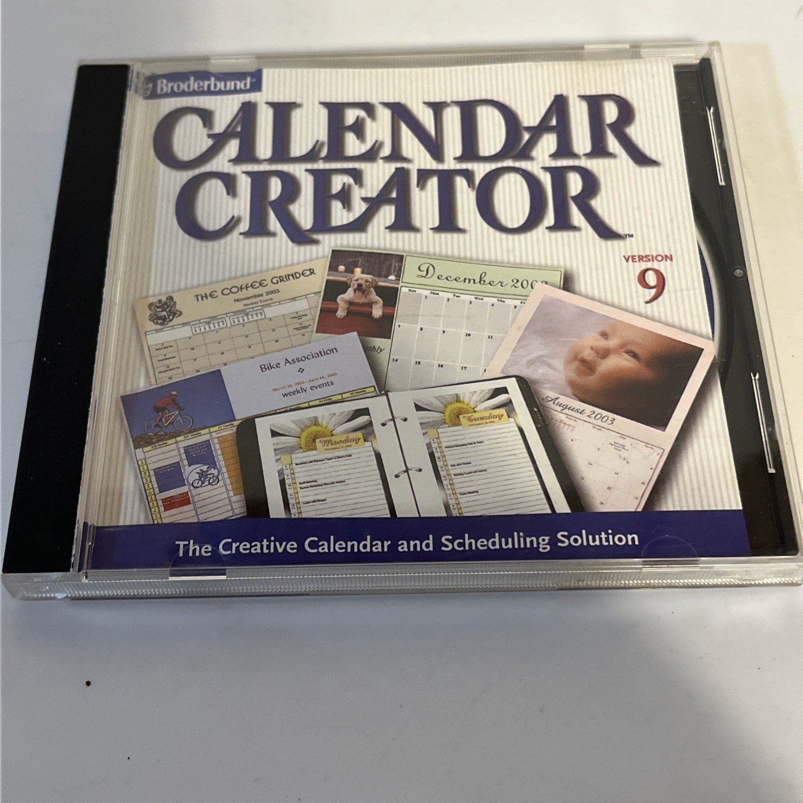 Calendar Creator CD-ROM Windows 98 Custom Calendar Event Maker Software Vintage