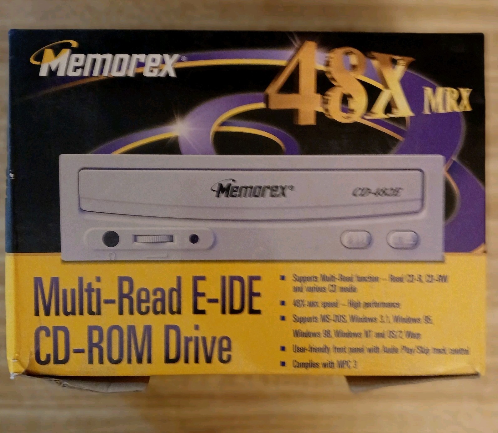 Memorex 48X CD-Rom CD-482E Original Box.  No Wires. 
