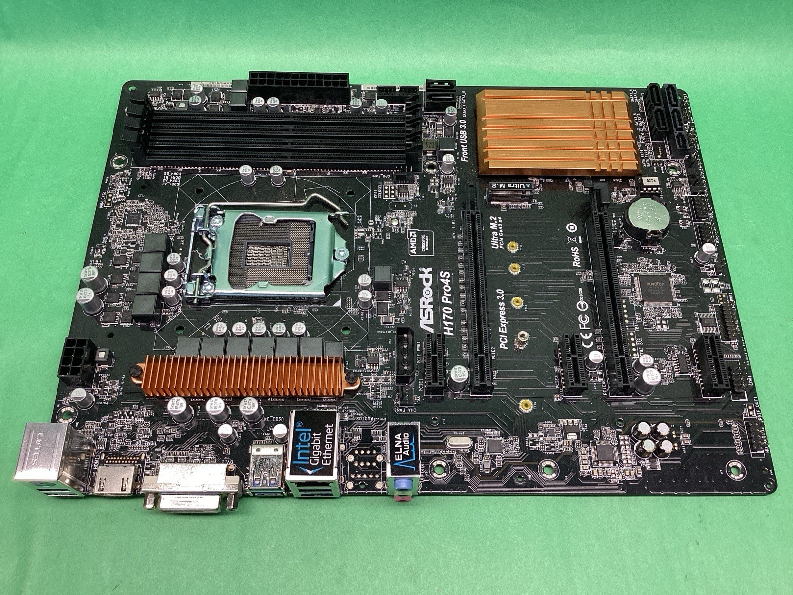ASROCK Desktop Motherboard H170 Pro4S AMD CPU Socket - UNTESTED