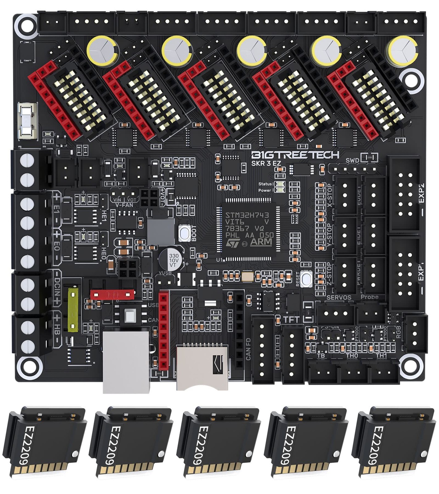 BIGTREETECH SKR 3 EZ Control Board 32bit New Upgrade Silent Board Support EZ2...