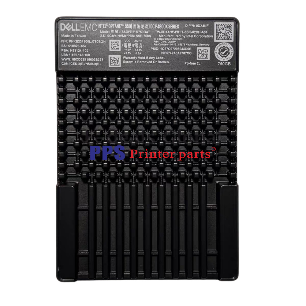 Dell Intel Optane P4800X 750GB SSD SSDPE21K750GAT U.2 NVMe PCIe3.0x4 New Sealed
