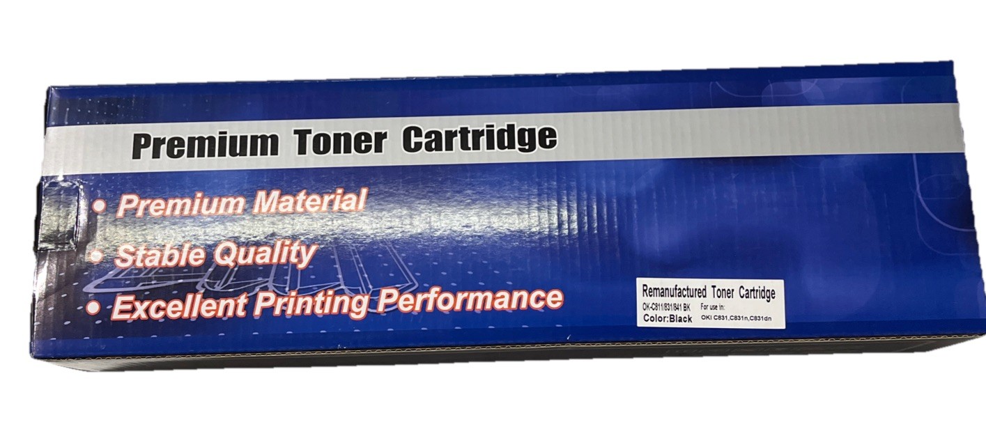 OKI C831 Printer Black Toner - Sealed -NON OEM