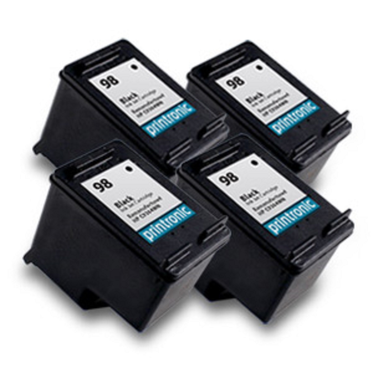4pk Hp 98 C9364WN Black ink print cartridges