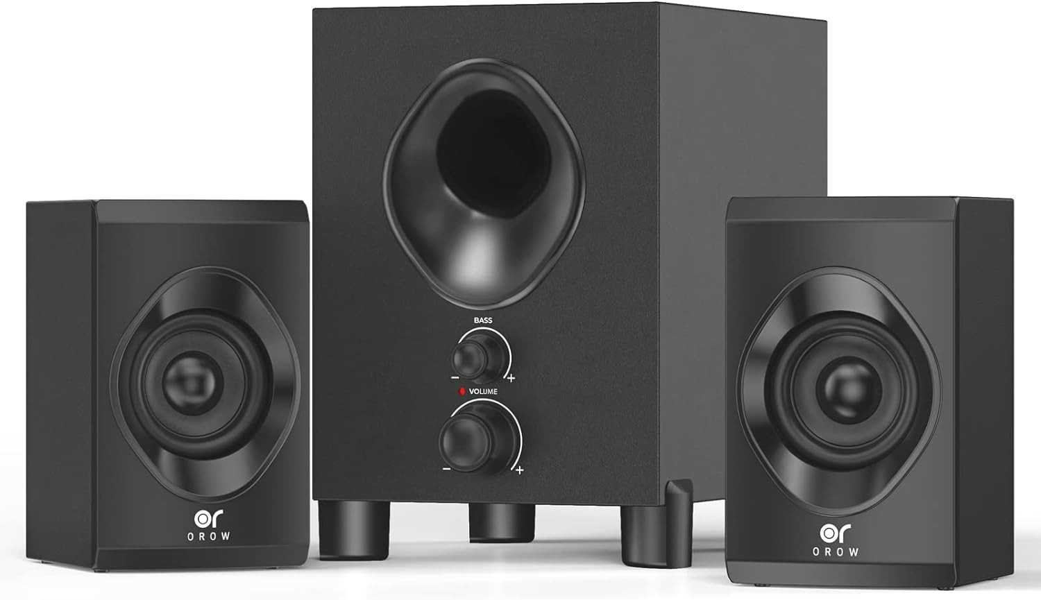 OROW Bluetooth Computer Speakers,Pc Speaker with Subwoofer,Front Knob 18W Wir...