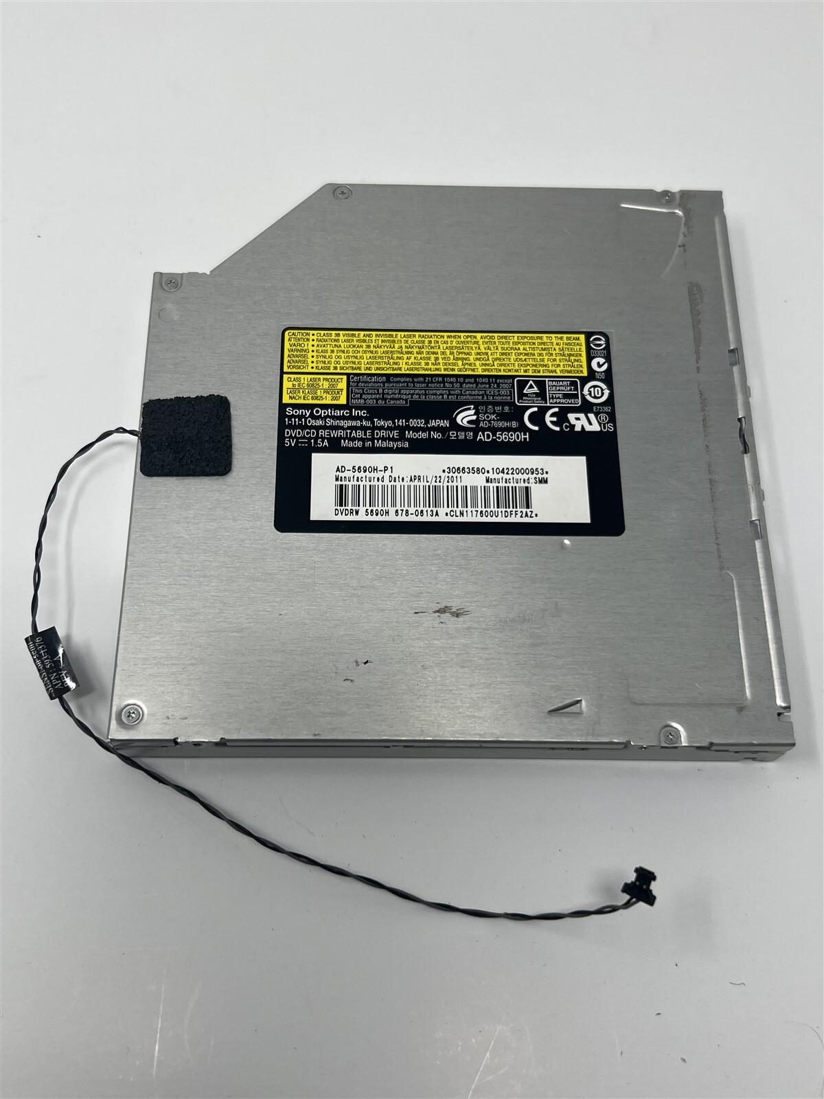 Sony Optiarc AD-5690H-P1 DVD-RW Drive AD-5690H 678-0613A For Apple iMac A1312