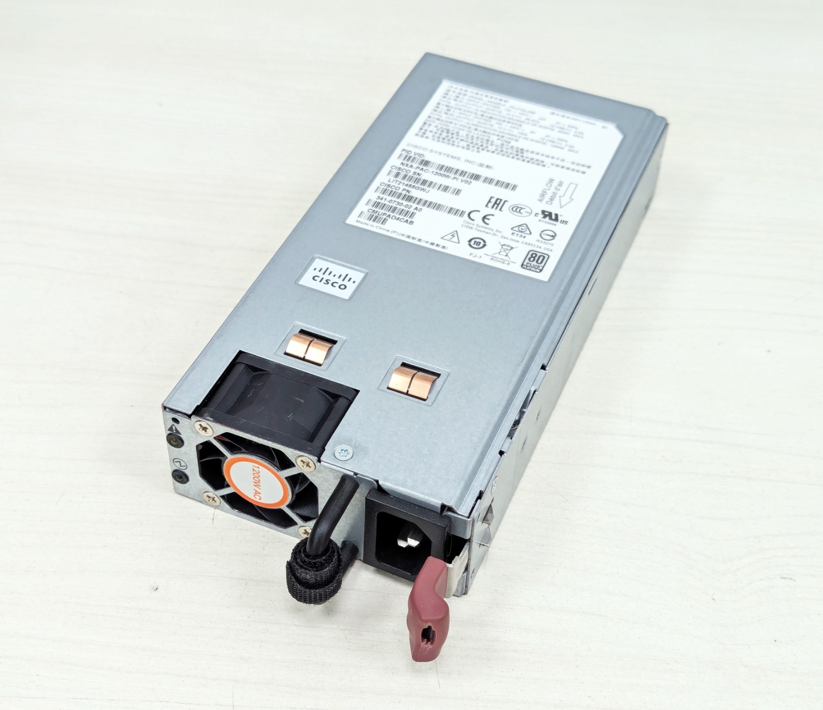 Cisco Systems NXA-PAC-1200W-PI 1200W Power Supply 341-0730-02